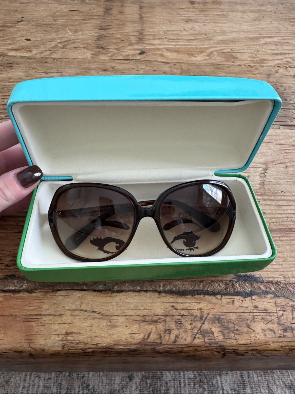 Kate Spade EVETTES X61 Y6 Oversized Sunglasses Brown Tortoise Gold 57-16-130